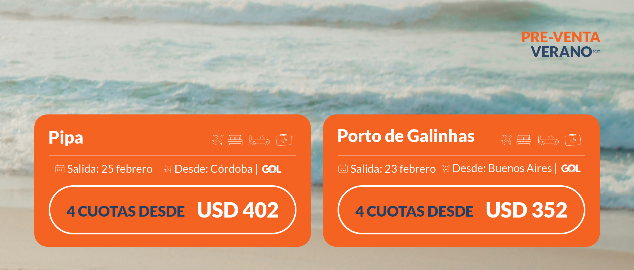 pre-venta verano Brasil
